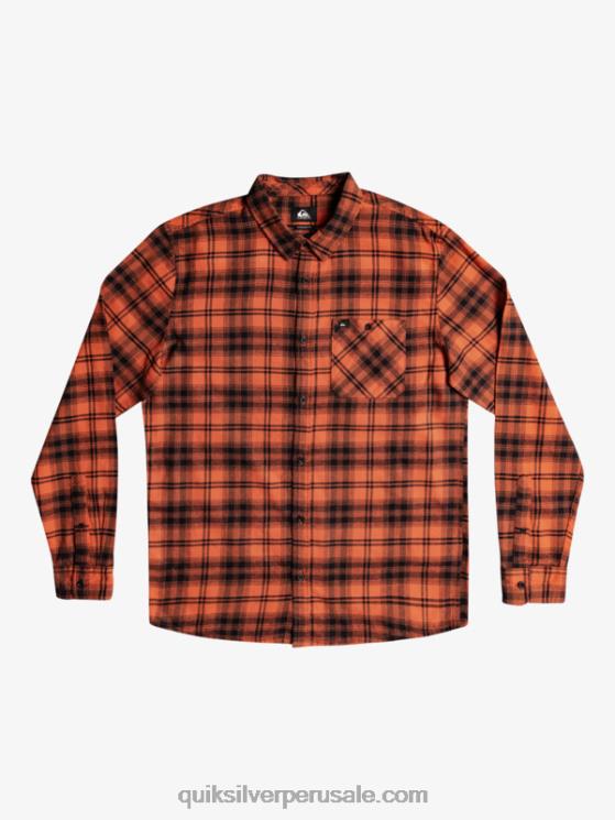 Quiksilver N8LNT1559 hombres sombrero ocre quemado camisa de manga larga