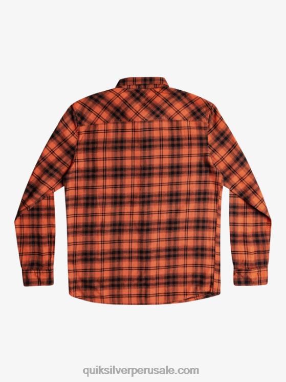 Quiksilver N8LNT1559 hombres sombrero ocre quemado camisa de manga larga