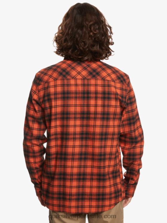 Quiksilver N8LNT1559 hombres sombrero ocre quemado camisa de manga larga