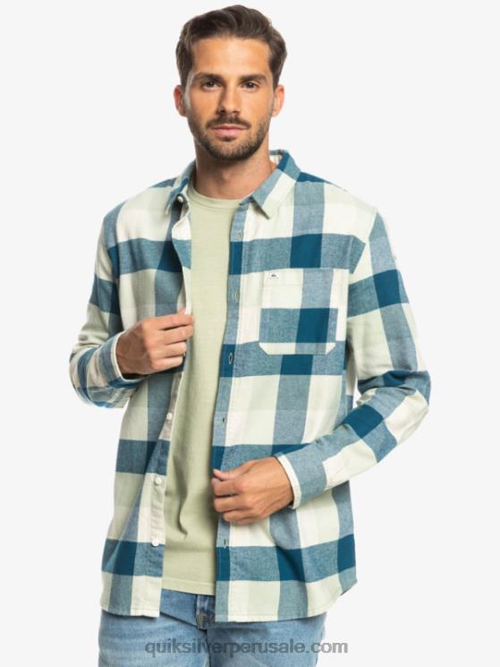 Quiksilver N8LNT1573 hombres madre de la salvia del desierto camisa de franela de manga larga motherfly