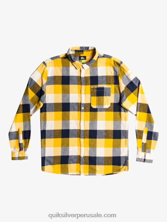 Quiksilver N8LNT1575 hombres abedul madre mosca 223 camisa de franela de manga larga motherfly