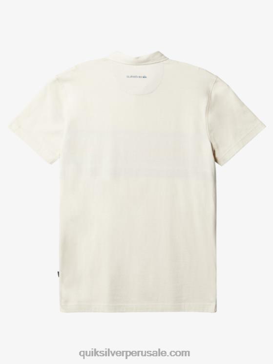 Quiksilver N8LNT1625 hombres abedul rayado lite 1 playera tipo polo de manga corta con rayas ligeras