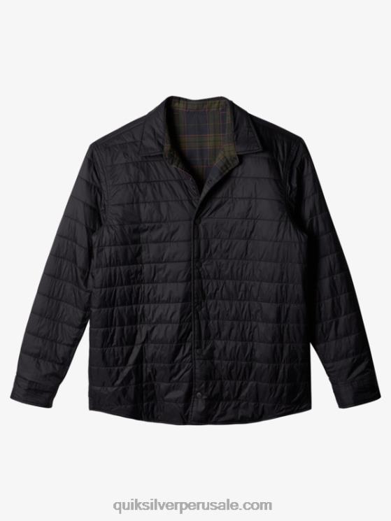 Quiksilver N8LNT1703 hombres escalada libre fantasma camisa de franela reversible con aislamiento de escalada libre