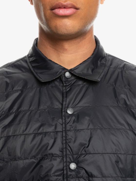 Quiksilver N8LNT1703 hombres escalada libre fantasma camisa de franela reversible con aislamiento de escalada libre