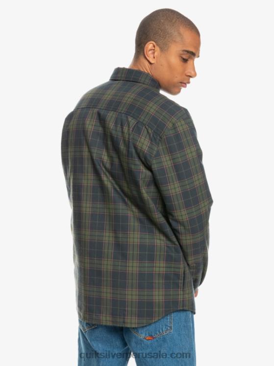 Quiksilver N8LNT1703 hombres escalada libre fantasma camisa de franela reversible con aislamiento de escalada libre