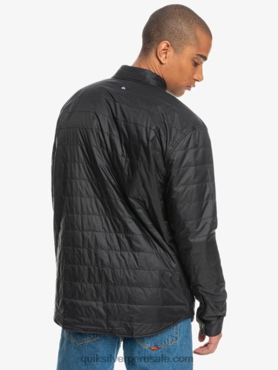 Quiksilver N8LNT1703 hombres escalada libre fantasma camisa de franela reversible con aislamiento de escalada libre