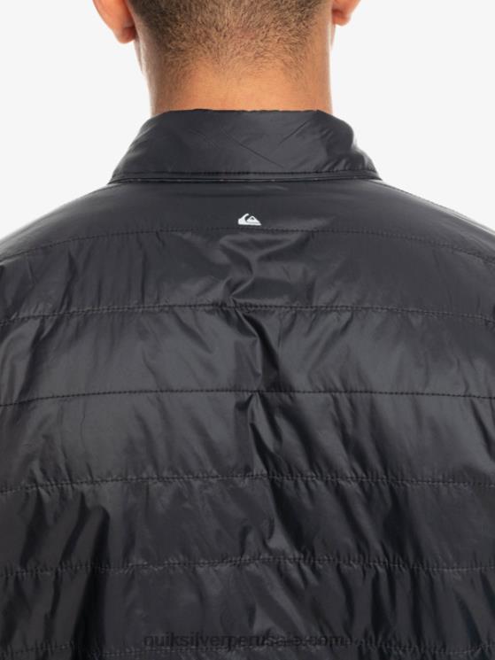 Quiksilver N8LNT1703 hombres escalada libre fantasma camisa de franela reversible con aislamiento de escalada libre