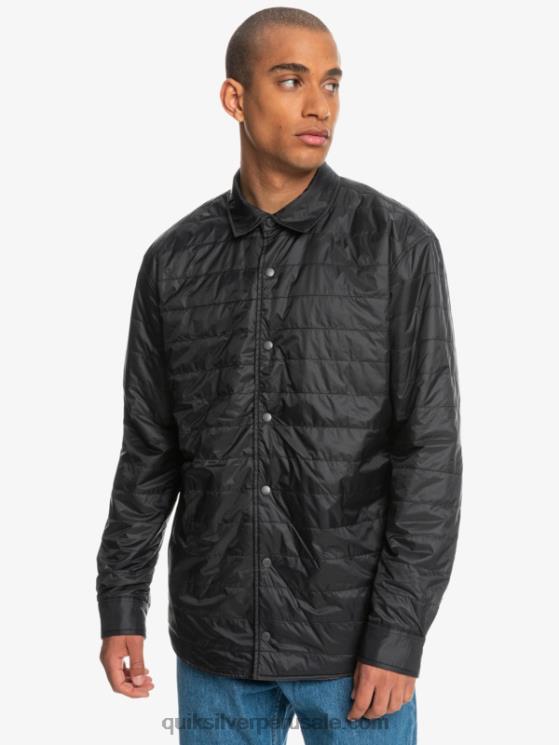 Quiksilver N8LNT1703 hombres escalada libre fantasma camisa de franela reversible con aislamiento de escalada libre