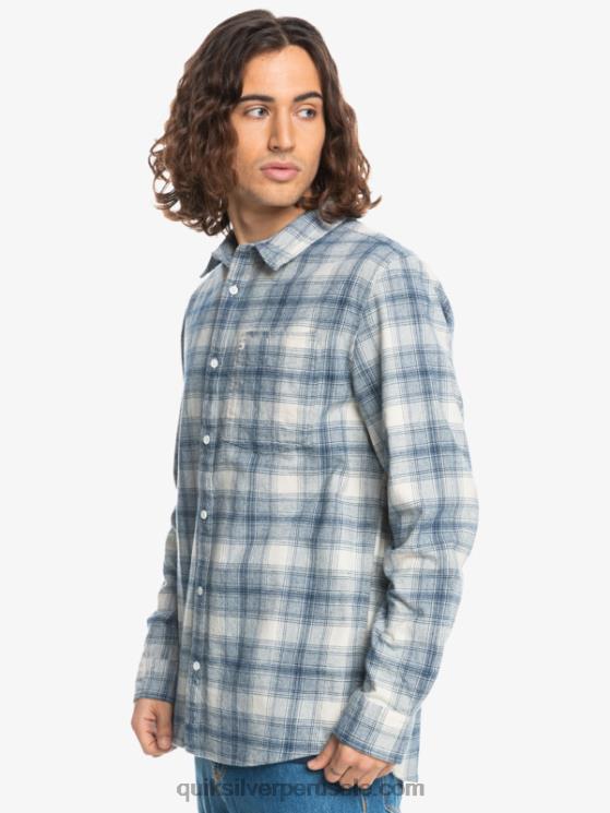 Quiksilver N8LNT1768 hombres ganaway de abedul camisa de franela de manga larga ganaway stretch