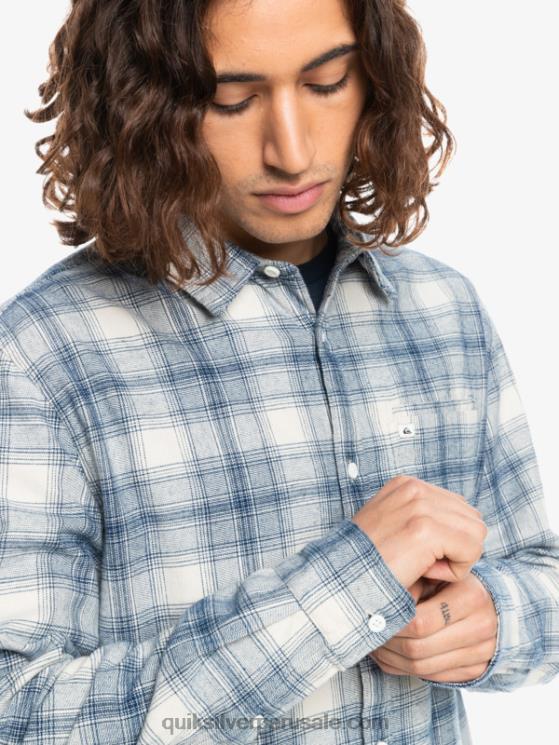 Quiksilver N8LNT1768 hombres ganaway de abedul camisa de franela de manga larga ganaway stretch