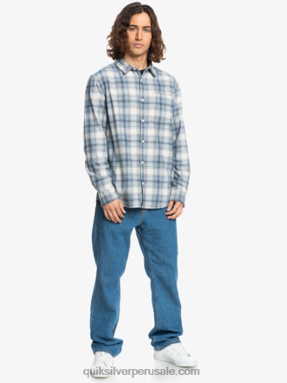 Quiksilver N8LNT1768 hombres ganaway de abedul camisa de franela de manga larga ganaway stretch