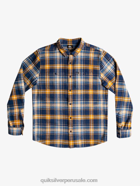 Quiksilver N8LNT1770 hombres insignia azul intrépido camisa de franela de manga larga intrepide explorer