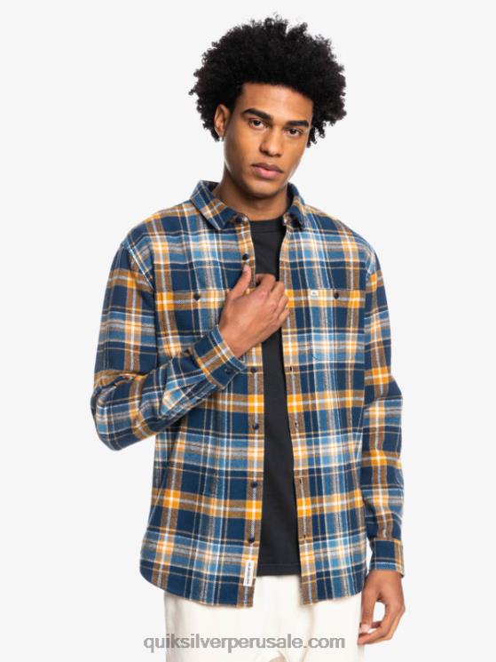 Quiksilver N8LNT1770 hombres insignia azul intrépido camisa de franela de manga larga intrepide explorer