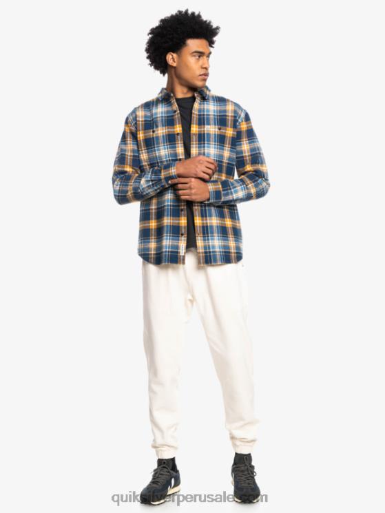 Quiksilver N8LNT1770 hombres insignia azul intrépido camisa de franela de manga larga intrepide explorer