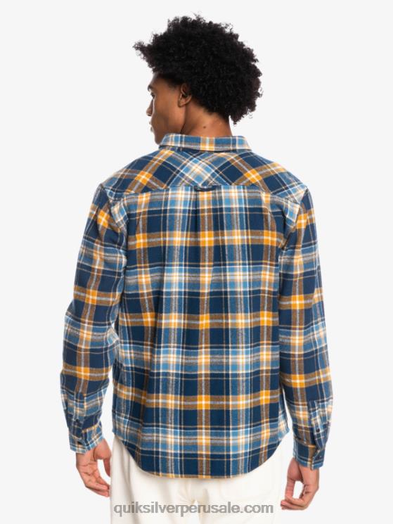 Quiksilver N8LNT1770 hombres insignia azul intrépido camisa de franela de manga larga intrepide explorer