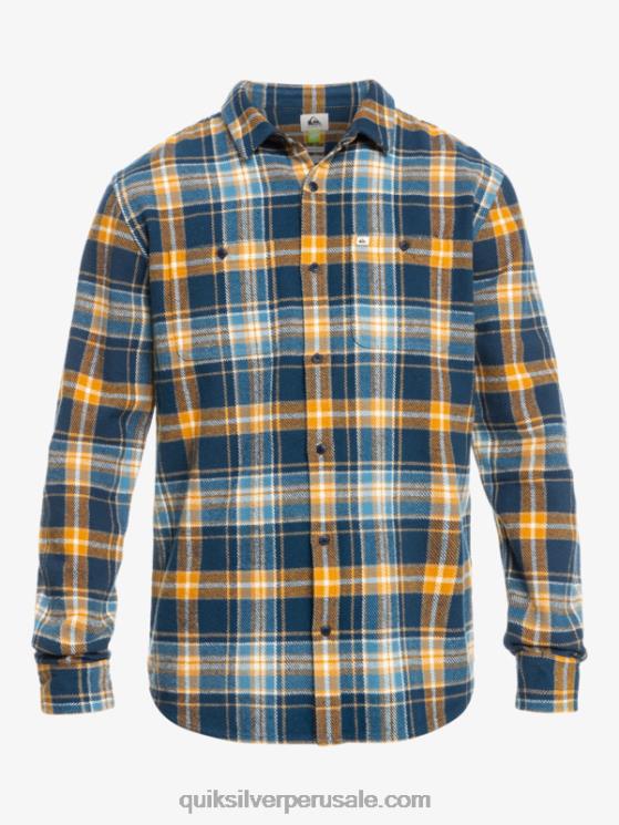 Quiksilver N8LNT1770 hombres insignia azul intrépido camisa de franela de manga larga intrepide explorer