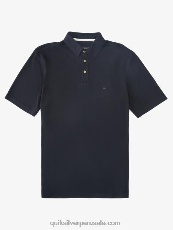 Quiksilver N8LNT245 hombres negro polo de manga corta waterman waterpolo