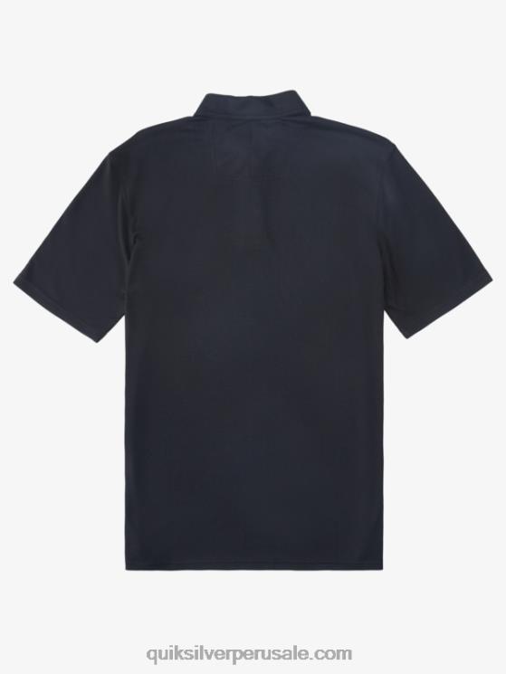 Quiksilver N8LNT245 hombres negro polo de manga corta waterman waterpolo