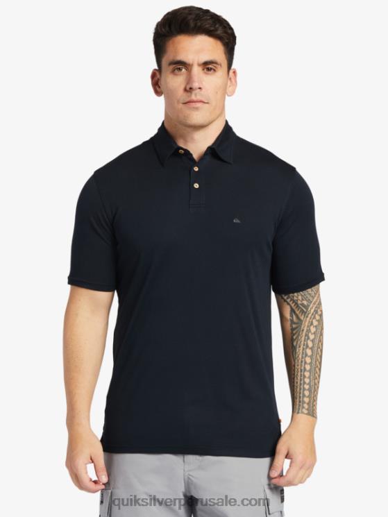 Quiksilver N8LNT245 hombres negro polo de manga corta waterman waterpolo