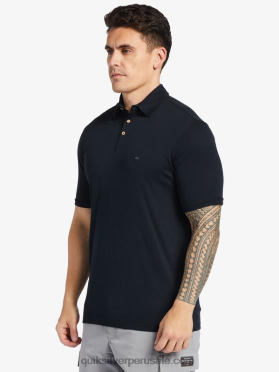 Quiksilver N8LNT245 hombres negro polo de manga corta waterman waterpolo