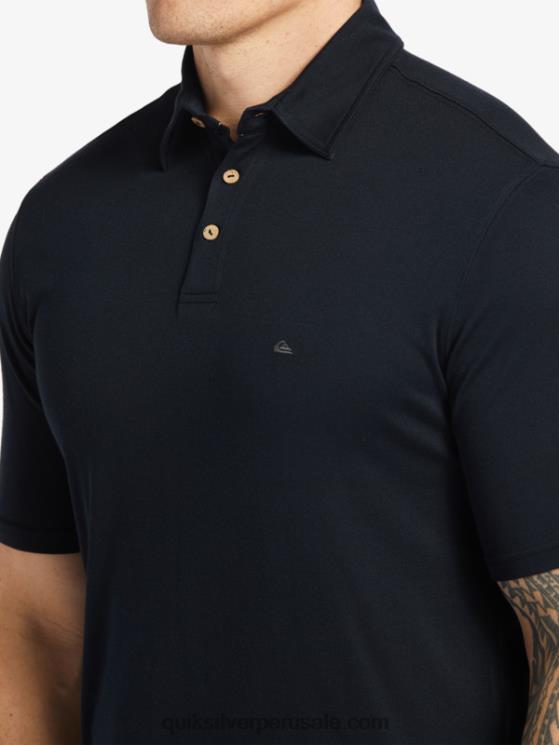 Quiksilver N8LNT245 hombres negro polo de manga corta waterman waterpolo