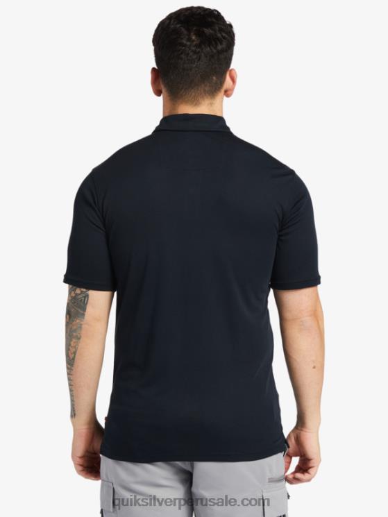 Quiksilver N8LNT245 hombres negro polo de manga corta waterman waterpolo
