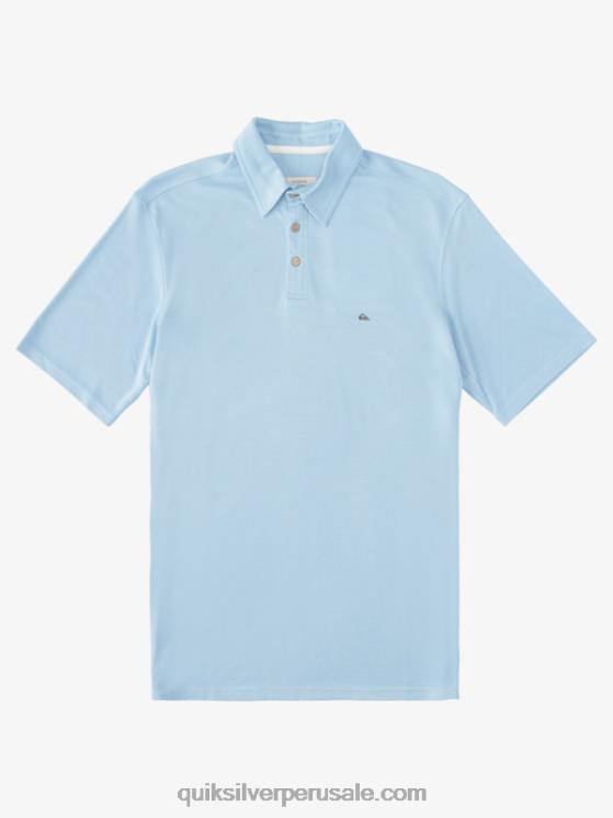 Quiksilver N8LNT248 hombres azul anochecer polo de manga corta waterman waterpolo