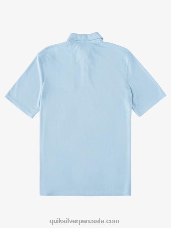 Quiksilver N8LNT248 hombres azul anochecer polo de manga corta waterman waterpolo