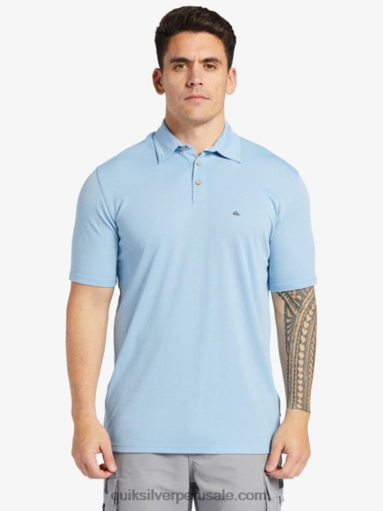Quiksilver N8LNT248 hombres azul anochecer polo de manga corta waterman waterpolo