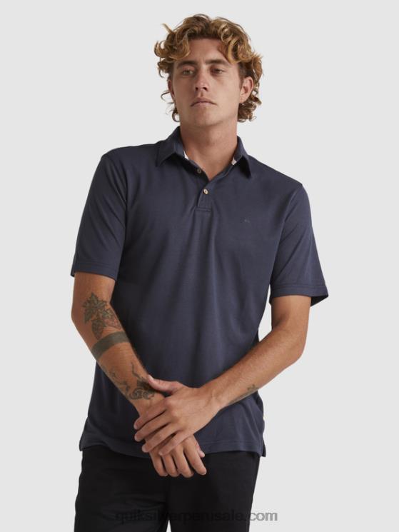 Quiksilver N8LNT250 hombres noches azules polo de manga corta waterman waterpolo