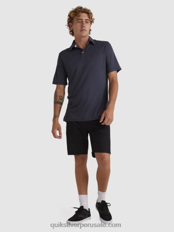 Quiksilver N8LNT250 hombres noches azules polo de manga corta waterman waterpolo
