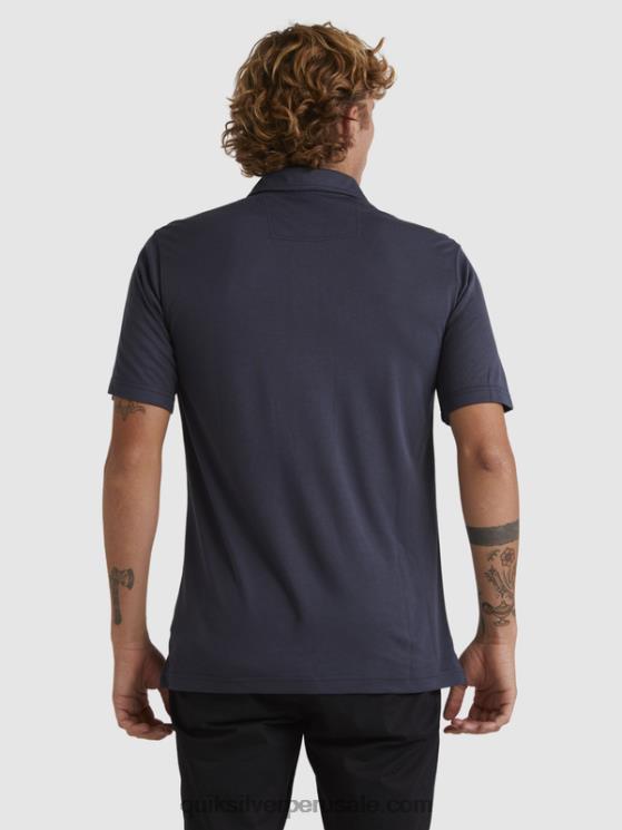 Quiksilver N8LNT250 hombres noches azules polo de manga corta waterman waterpolo