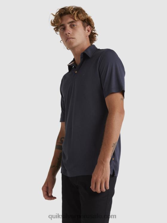 Quiksilver N8LNT250 hombres noches azules polo de manga corta waterman waterpolo
