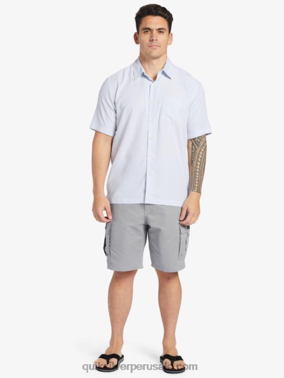 Quiksilver N8LNT281 hombres acantilado de los reyes blancos playera de manga corta Waterman Kings Cliff