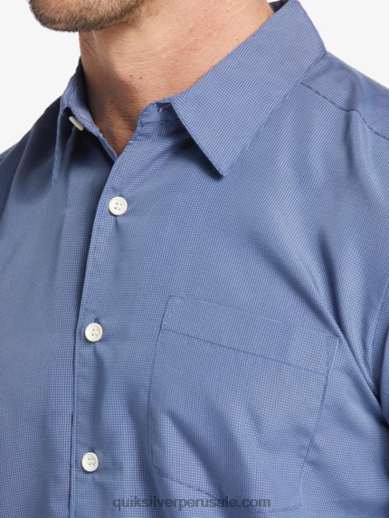 Quiksilver N8LNT282 hombres alférez reyes azules acantilado playera de manga corta Waterman Kings Cliff