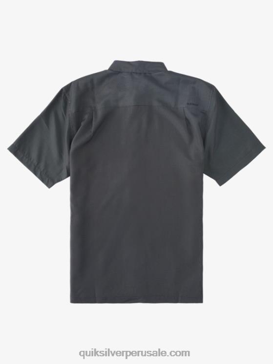 Quiksilver N8LNT283 hombres acantilado de los reyes negros playera de manga corta Waterman Kings Cliff