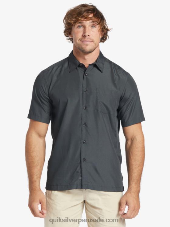 Quiksilver N8LNT283 hombres acantilado de los reyes negros playera de manga corta Waterman Kings Cliff