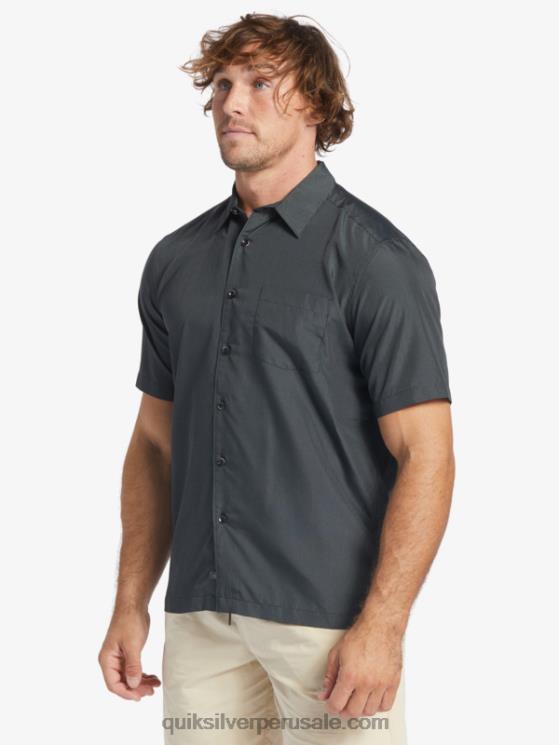 Quiksilver N8LNT283 hombres acantilado de los reyes negros playera de manga corta Waterman Kings Cliff
