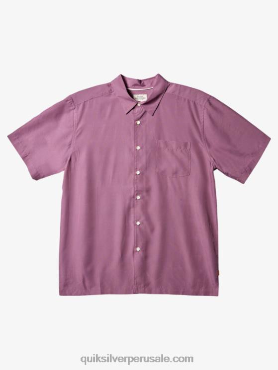 Quiksilver N8LNT284 hombres kingscliff malva suave playera de manga corta Waterman Kings Cliff