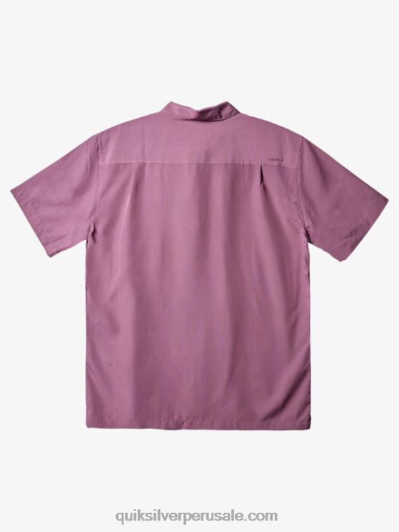 Quiksilver N8LNT284 hombres kingscliff malva suave playera de manga corta Waterman Kings Cliff