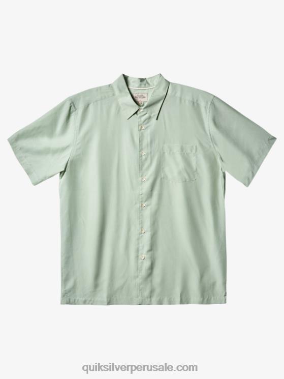 Quiksilver N8LNT286 hombres Kingscliff verde sutil playera de manga corta Waterman Kings Cliff