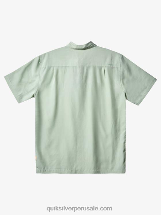 Quiksilver N8LNT286 hombres Kingscliff verde sutil playera de manga corta Waterman Kings Cliff