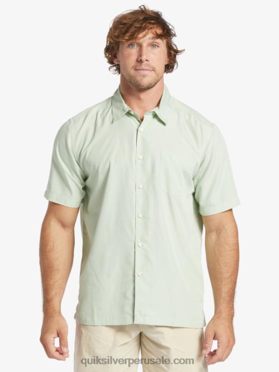 Quiksilver N8LNT286 hombres Kingscliff verde sutil playera de manga corta Waterman Kings Cliff