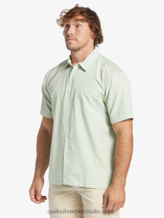 Quiksilver N8LNT286 hombres Kingscliff verde sutil playera de manga corta Waterman Kings Cliff