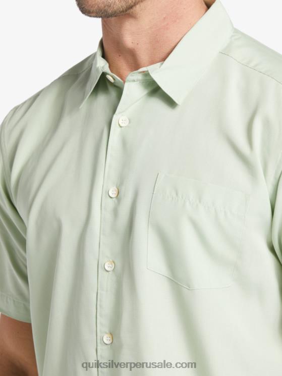 Quiksilver N8LNT286 hombres Kingscliff verde sutil playera de manga corta Waterman Kings Cliff