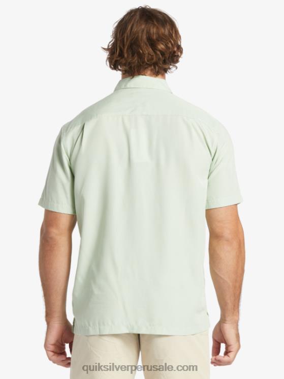 Quiksilver N8LNT286 hombres Kingscliff verde sutil playera de manga corta Waterman Kings Cliff