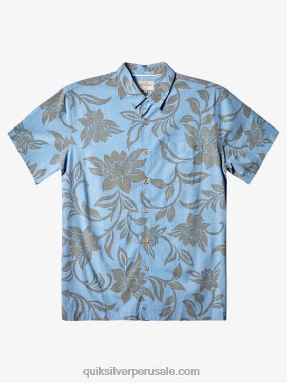 Quiksilver N8LNT289 hombres anochecer azul cada fin de semana w camisa de manga corta waterman cada fin de semana