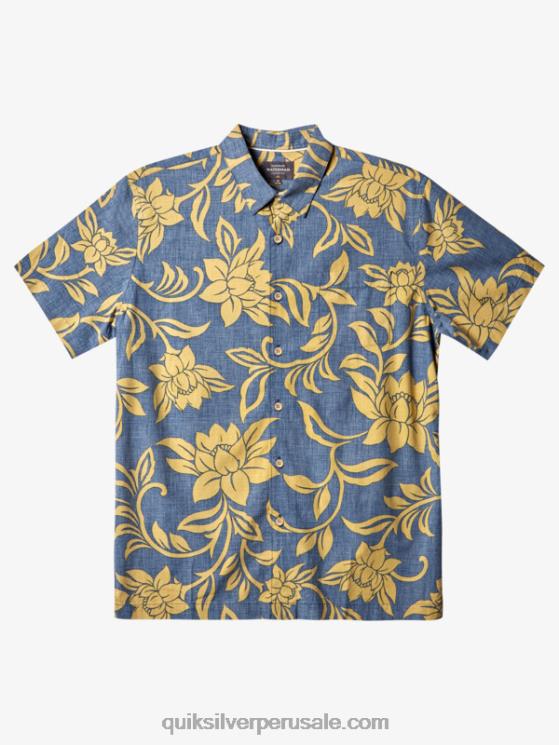 Quiksilver N8LNT290 hombres alférez azul cada fin de semana w camisa de manga corta waterman cada fin de semana