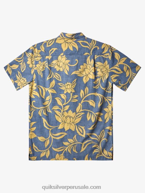 Quiksilver N8LNT290 hombres alférez azul cada fin de semana w camisa de manga corta waterman cada fin de semana