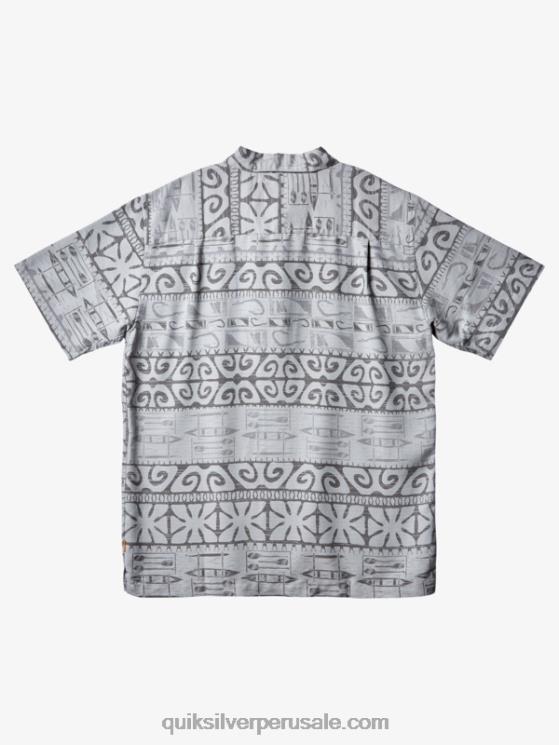 Quiksilver N8LNT292 hombres niebla del puerto en los árboles playera de manga corta Waterman at Trees